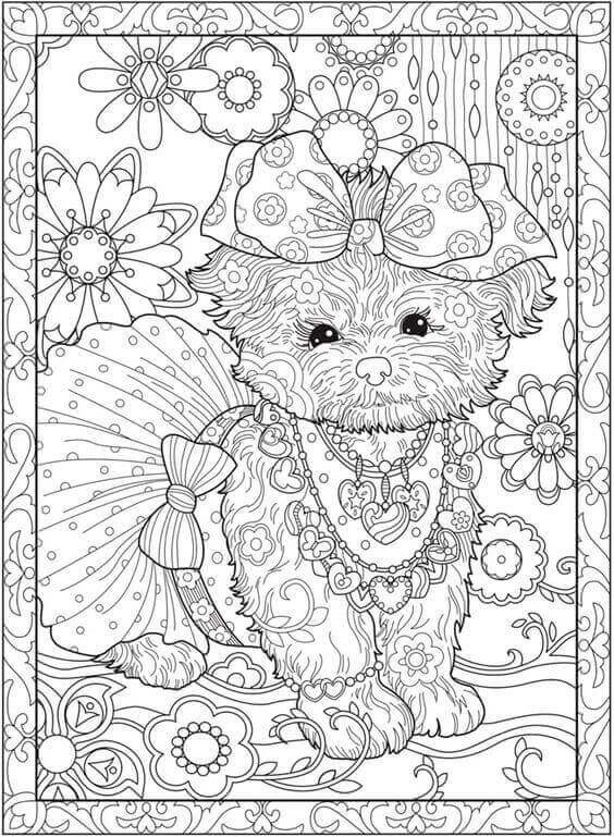 30 Free Printable Puppy Coloring Pages 564x769 30 Free Printable Puppy Coloring Pages