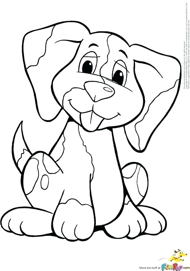 618x878 Puppy Coloring Pages Online