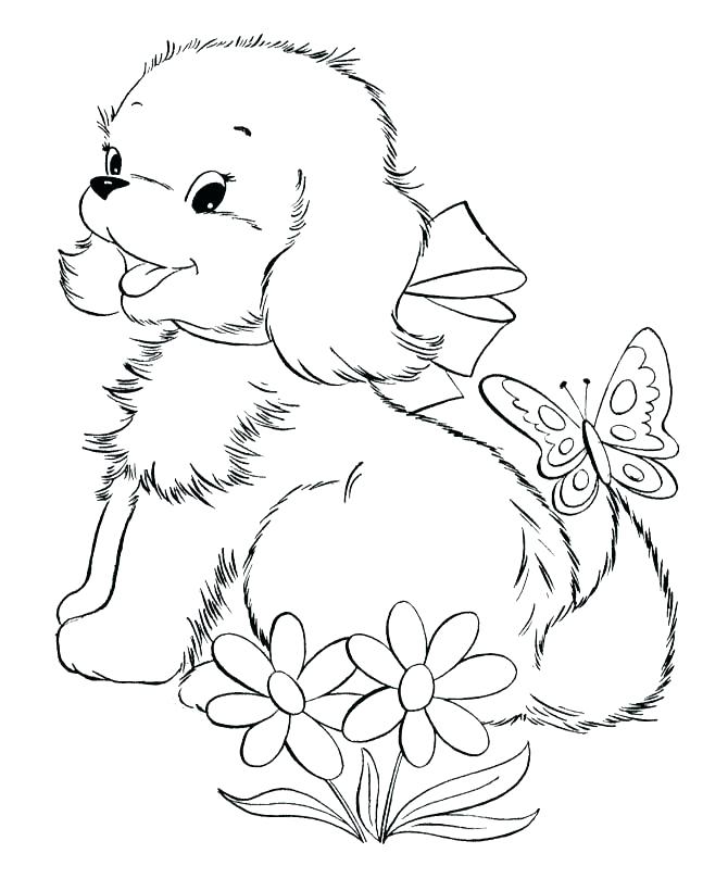 670x820 Free Puppy And Kitten Coloring Pages Kids Coloring Coloring Pages