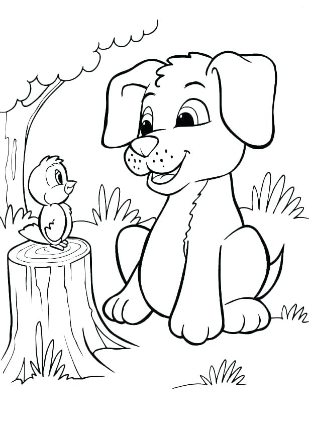 Puppy Dog Coloring Page Puppy Coloring Pages To Print Bird 615x868 Puppy Dog Coloring Page Puppy Coloring Pages To Print Bird