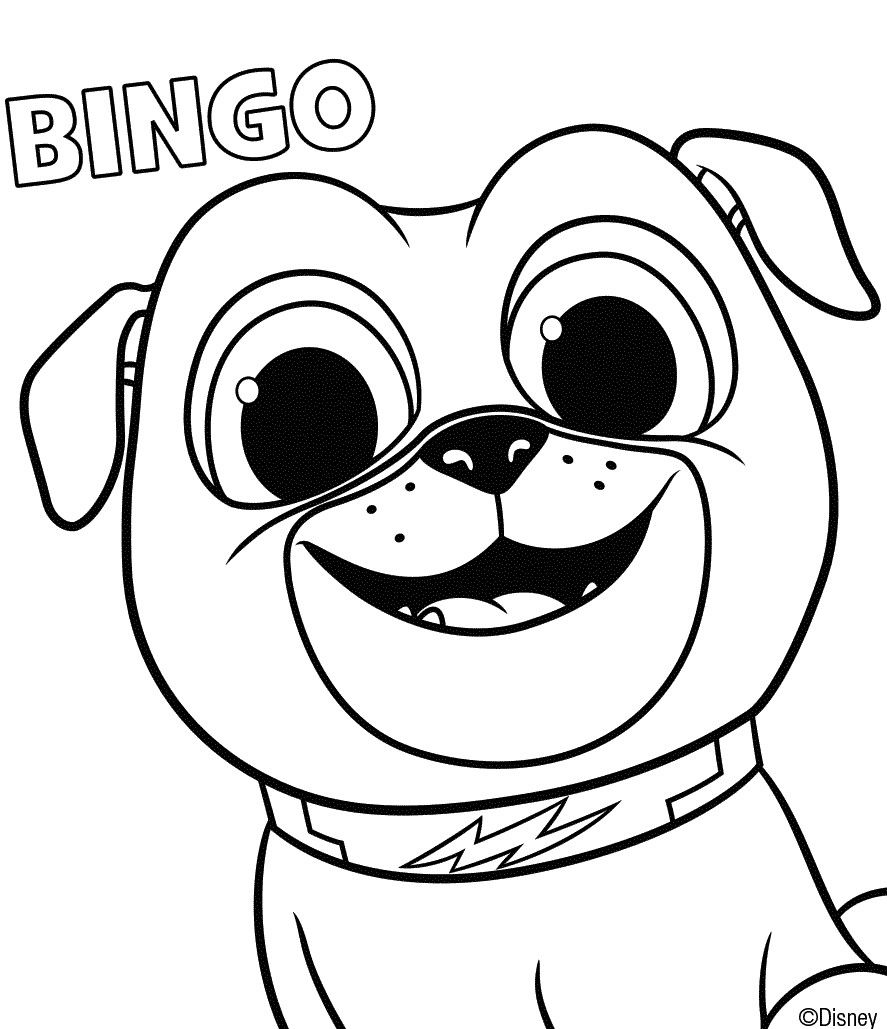 887x1029 Puppy Dog Pals Coloring Page Bingo , Coloring