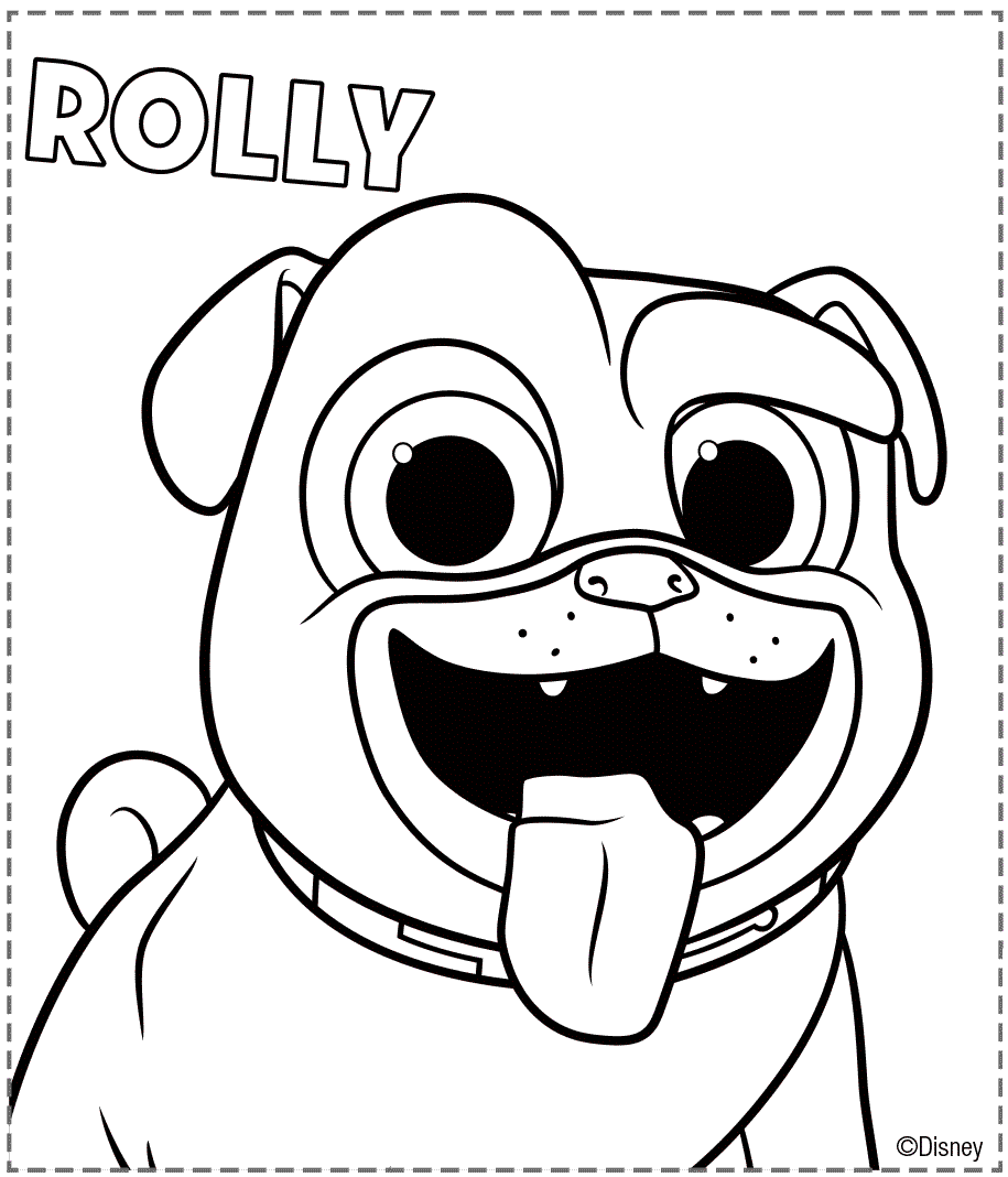 915x1068 Puppy Dog Pals Coloring Rolly