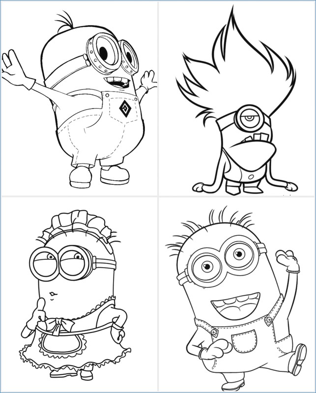 Minion Coloring Pages To Print 643x800 Minion Coloring Pages To Print