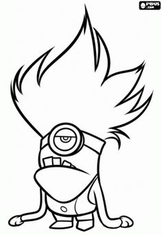 Minion Coloring Page Despicable Me Colour In Pages 236x341 Minion Coloring Page Despicable Me Colour In Pages