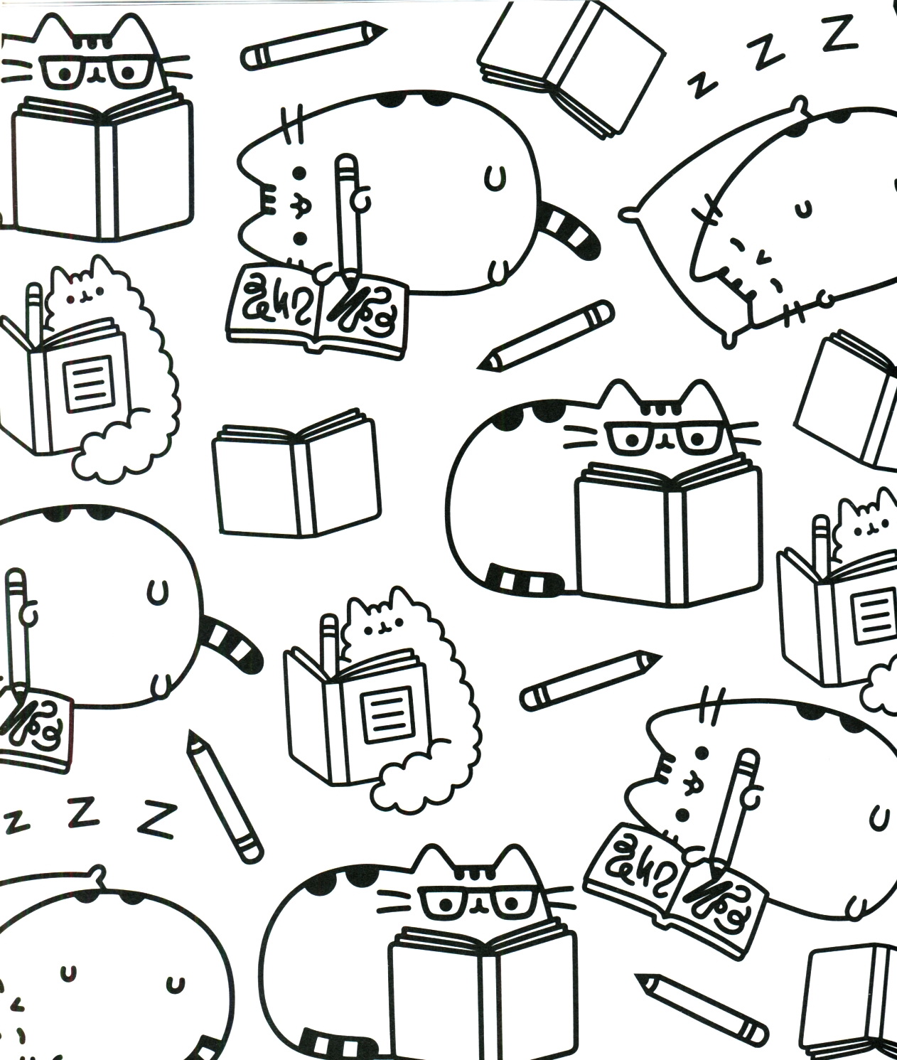 1262x1491 Printable Pusheen Coloring Book Pusheen Pusheen The Cat