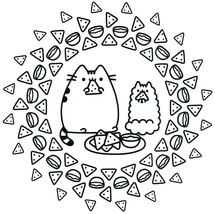 736x732 Pusheen The Cat Coloring Pages Coloring Pages Coloring Pages
