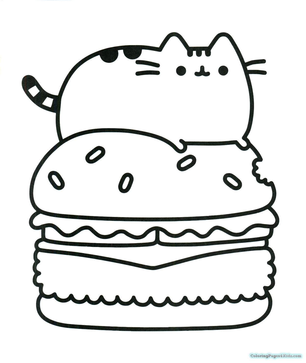 Pusheen Cat Coloring Pages at GetColorings.com | Free printable ...