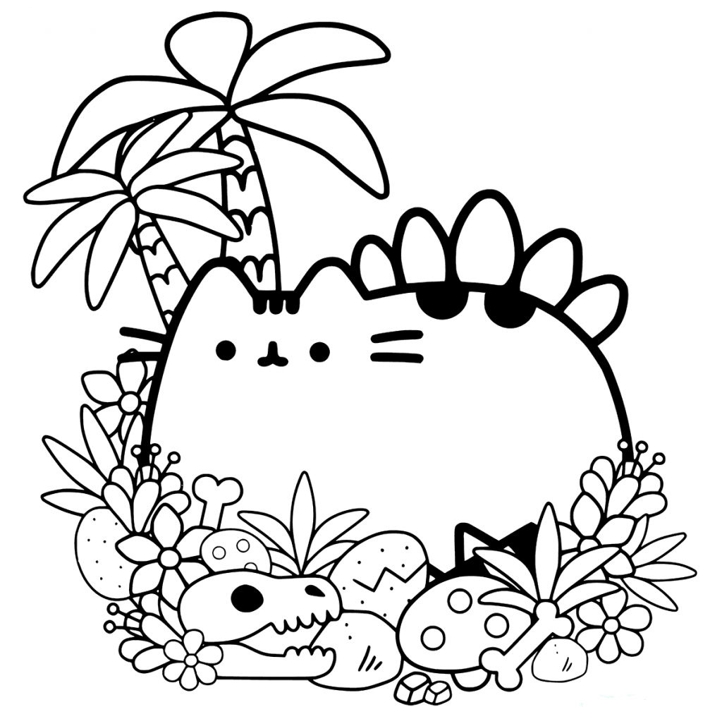 1024x1002 Exploit Pusheen Cat Coloring Pages 20 Free