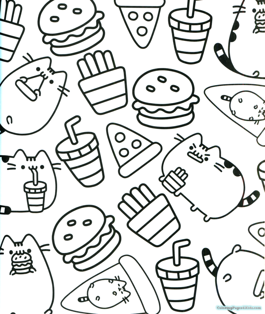 863x1024 Pusheen Coloring Pages 1020 7
