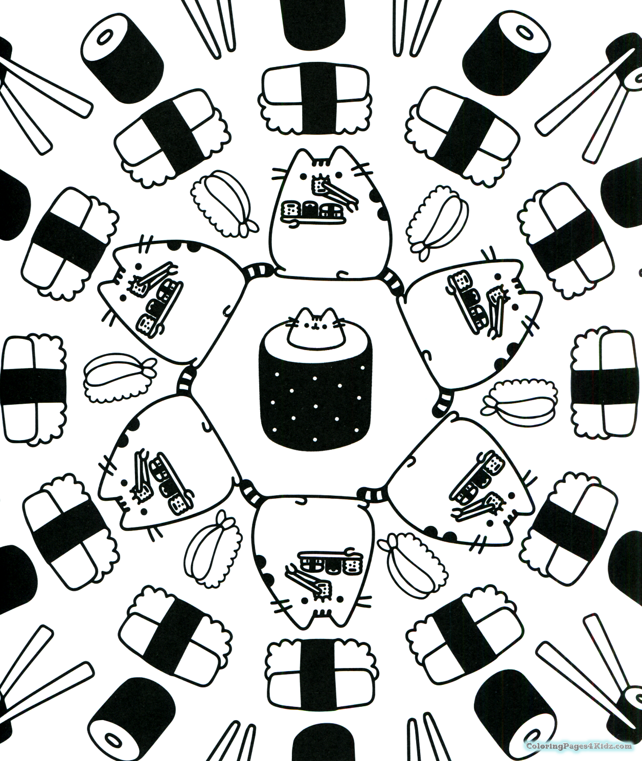 1256x1489 Pusheen Coloring Pages Coloring Pages For Kids