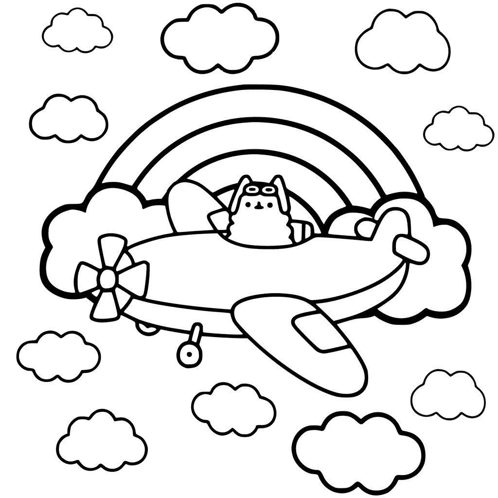 Pusheen Coloring Pages 1024x1024 Pusheen Coloring Pages