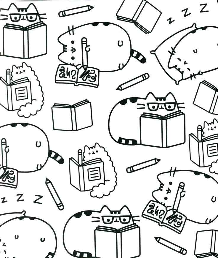 Pusheen Coloring Pages To Print S Cute Sheets Page For Your Idea 736x869 Pusheen Coloring Pages To Print S Cute Sheets Page For Your Idea