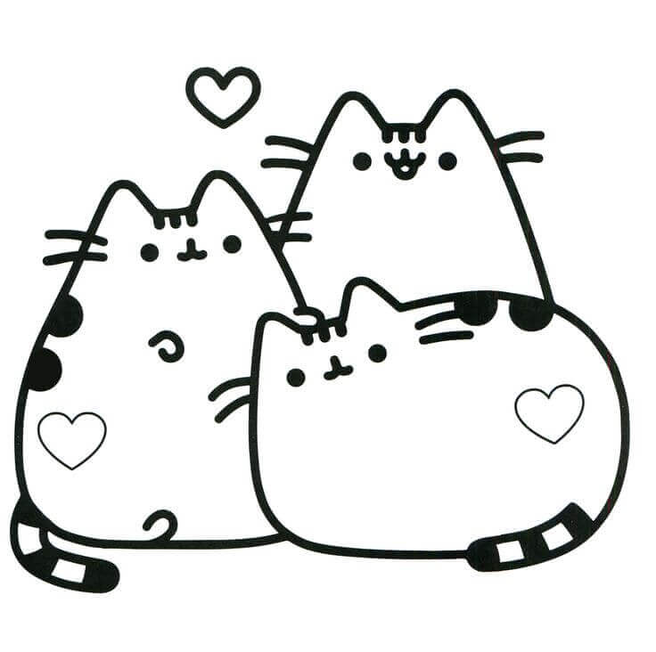Pusheen Coloring Pages To Print
