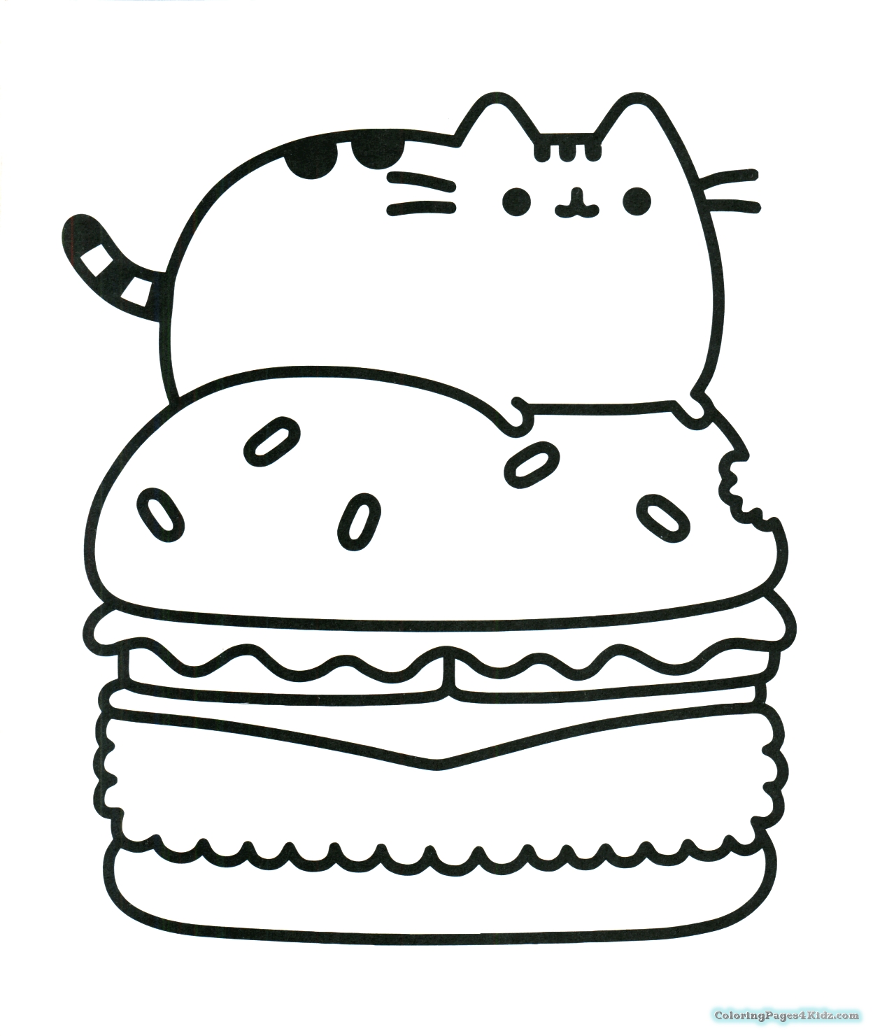 Pusheen Unicorn Coloring Pages 1248x1481 Pusheen Unicorn Coloring Pages