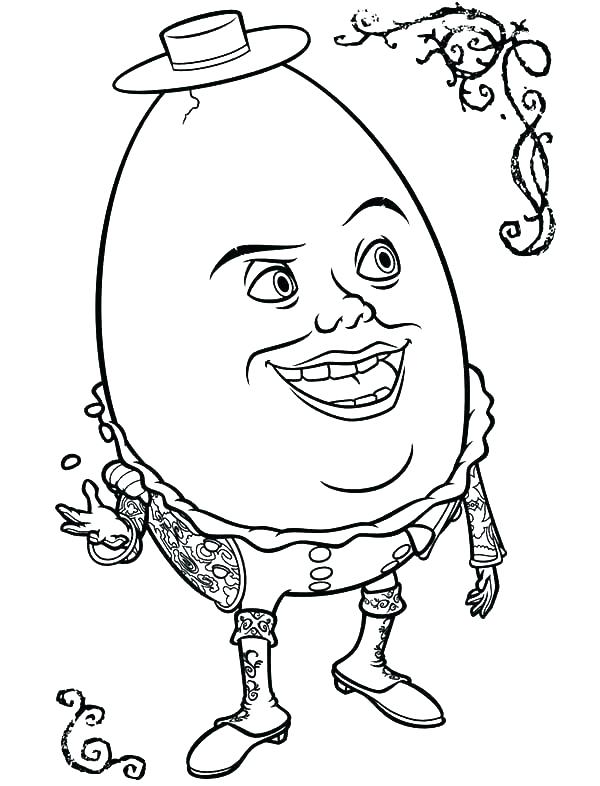Humpty Dumpty Coloring Page Nursery Rhymes Coloring Pages Humpty 600x786 Humpty Dumpty Coloring Page Nursery Rhymes Coloring Pages Humpty