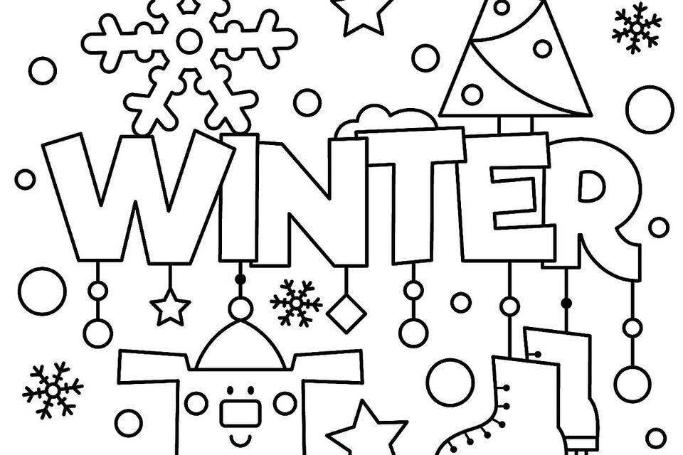 Winter Puzzle Amp Coloring Pages Printable Winter Themed Activity 960x640 Winter Puzzle Amp Coloring Pages Printable Winter Themed Activity