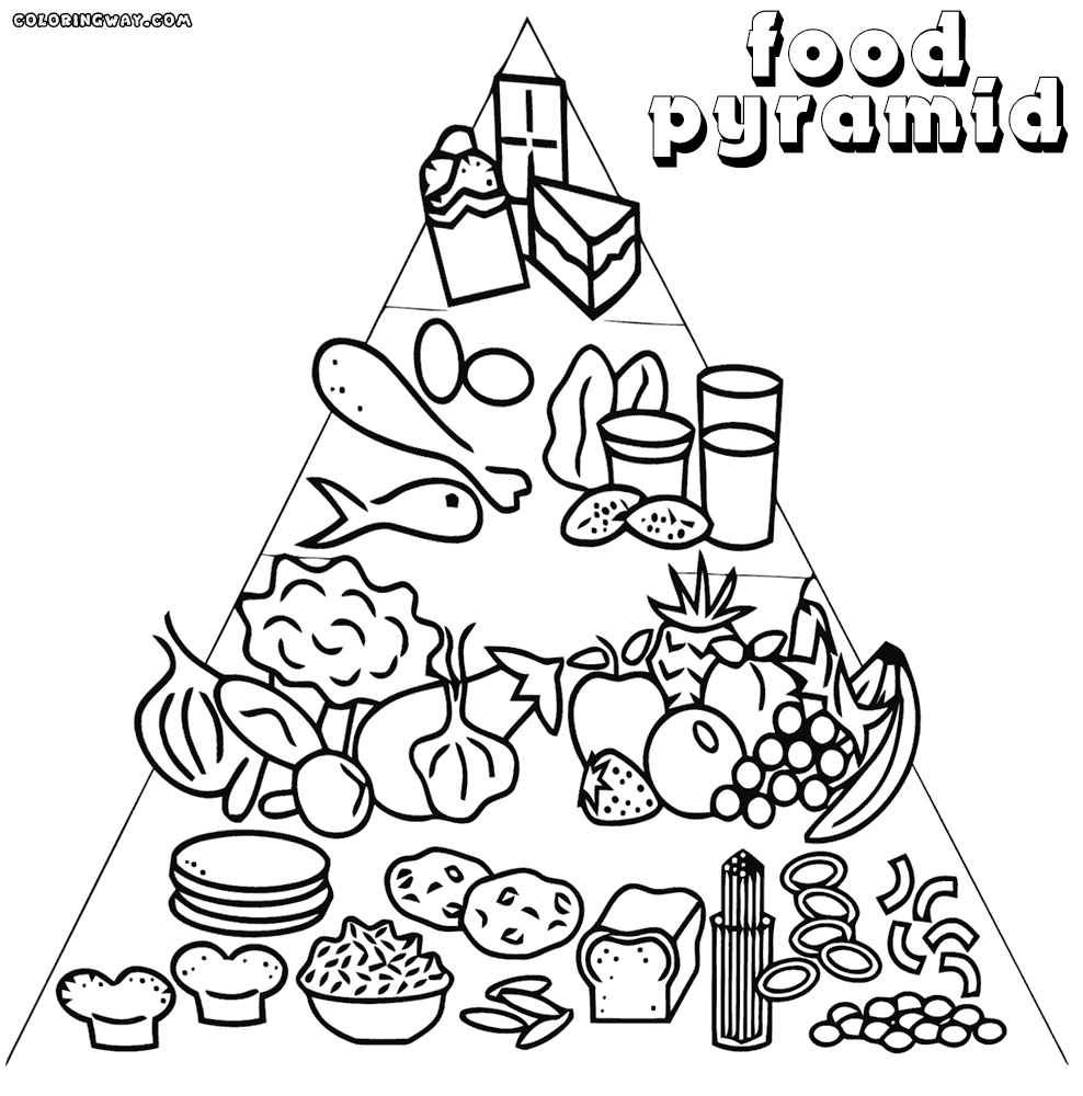 Pyramid Coloring Page