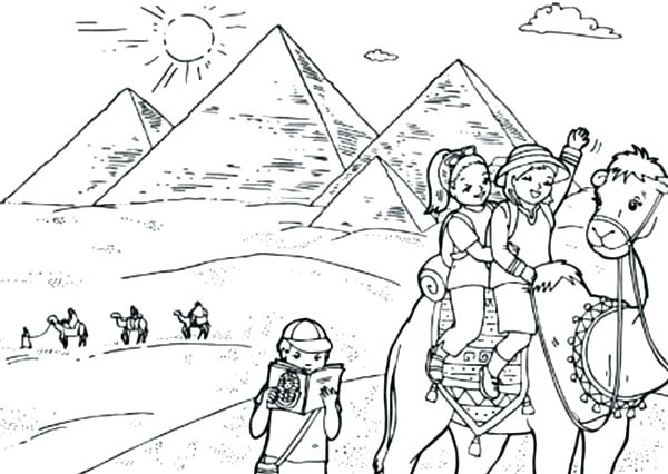600x426 Egypt Coloring Page Coloring Page World Tourist Destination