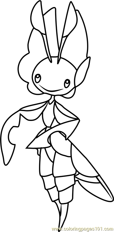 395x800 Leavanny Pokemon Coloring Page