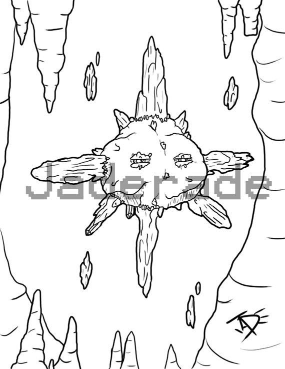 570x737 Pokemon Inspired Coloring Page Solrock