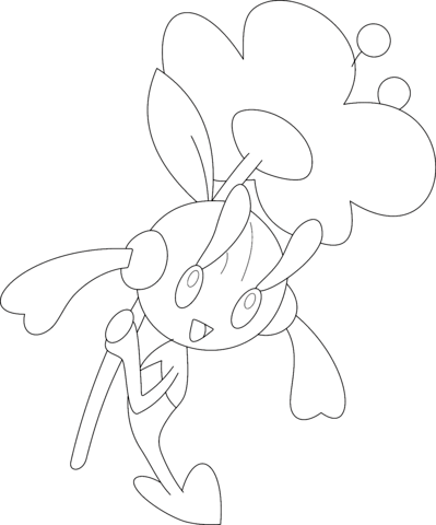 399x480 Floette Coloring Page