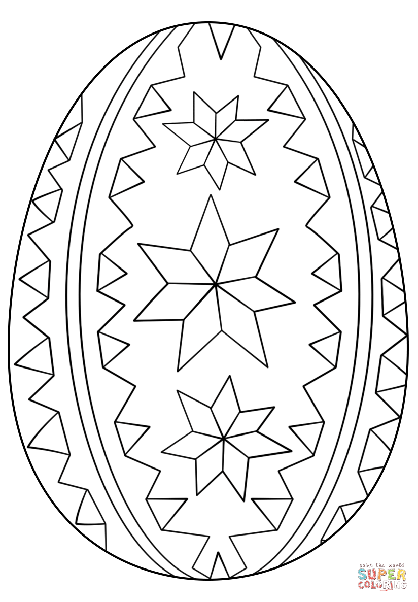 824x1186 Pysanky Coloring Pages Ornate Easter Egg Coloring Page Free