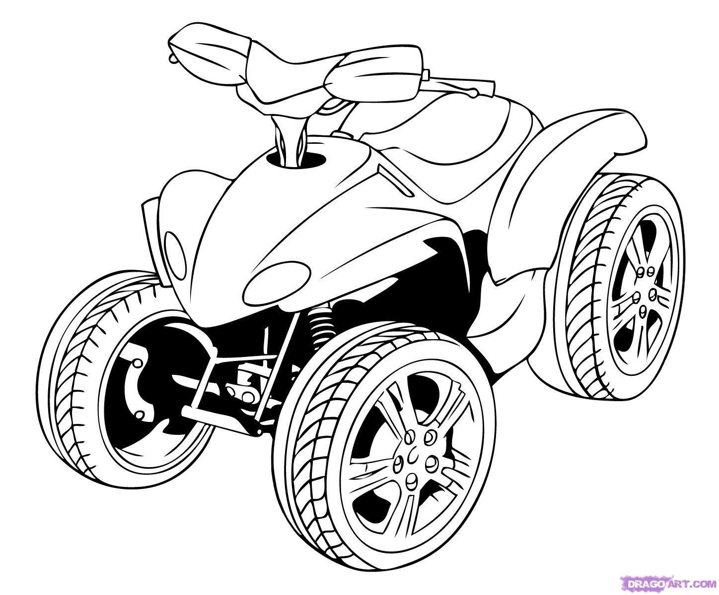 1448x1200 Coloring Pages Quad Bike Coloring Page Fun