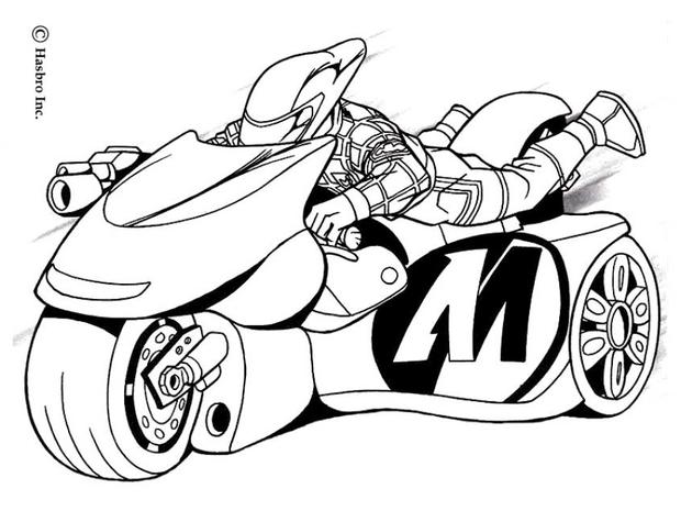 620x465 Here A Coloring Page Of Action Man On His Turbo Bike. Discover All