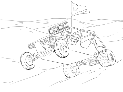 480x360 Man On Quad Atv Coloring Page