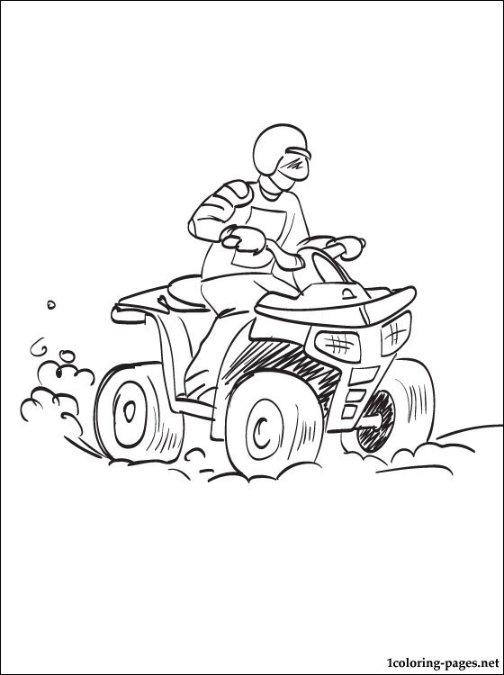 560x750 All Terrain Vehicle (Atv) Coloring Page Coloring Pages