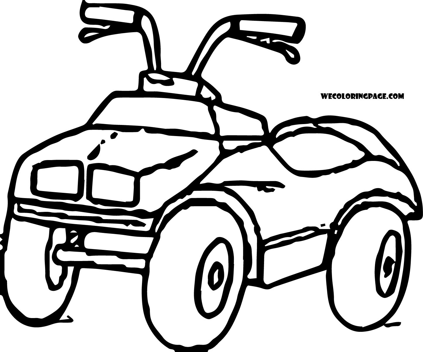 1445x1203 Quad Coloring Pages Tearing Four Wheelers Olegratiy