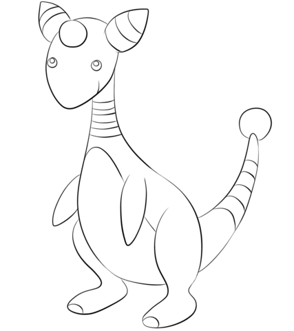 Click To See Printable Version Of Ampharos Coloring Page Lineart 427x480 Click To See Printable Version Of Ampharos Coloring Page Lineart