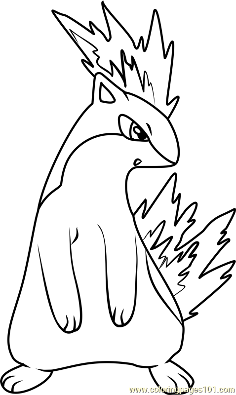 Quilava Pokemon Coloring Page 478x800 Quilava Pokemon Coloring Page