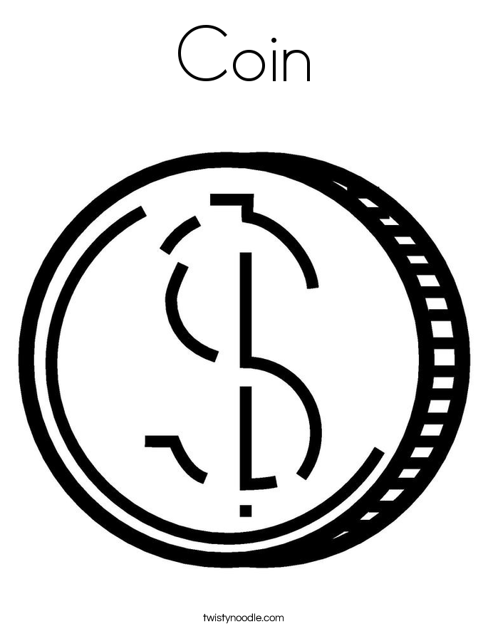Coin Coloring Page 685x886 Coin Coloring Page