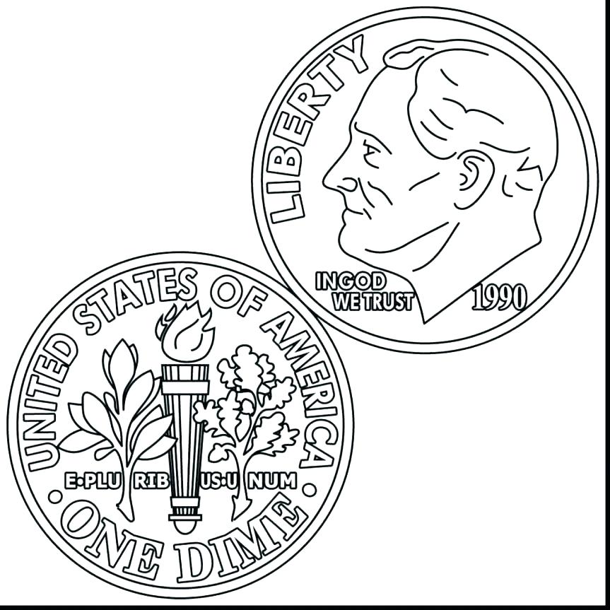 Coin Coloring Page Printable Coin Coloring Pages Plus Coins 863x863 Coin Coloring Page Printable Coin Coloring Pages Plus Coins
