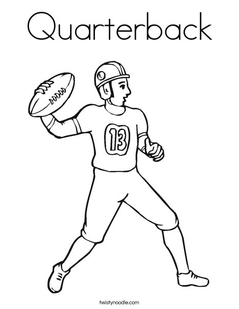 Quarterback Coloring Page 468x605 Quarterback Coloring Page