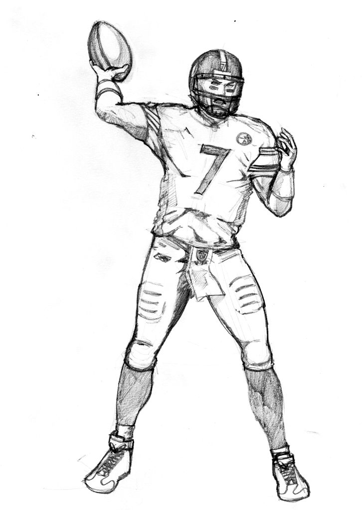 How To Draw Football Players Football Player Coloring Pages 726x1024 How To Draw Football Players Football Player Coloring Pages