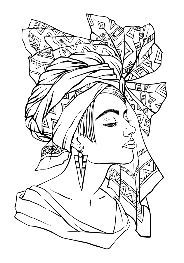 African Queen Free Coloring Page Adults, General Coloring Pages 630x900 African Queen Free Coloring Page Adults, General Coloring Pages