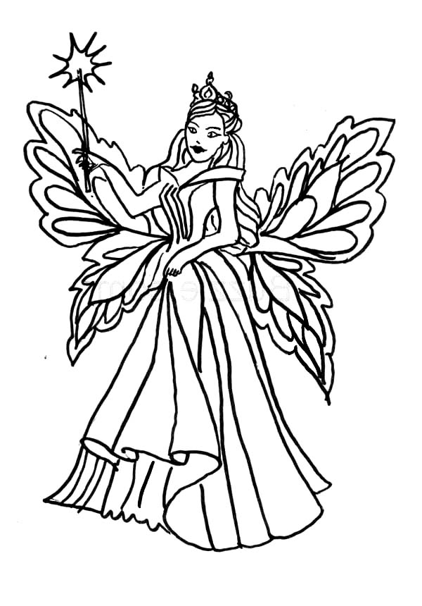 Queen Of Fairy Coloring Pages Batch Coloring 600x860 Queen Of Fairy Coloring Pages Batch Coloring