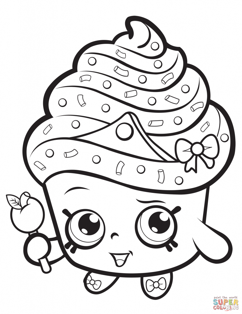 Shopkins Cupcake Queen Coloring Pages 791x1024 Shopkins Cupcake Queen Coloring Pages