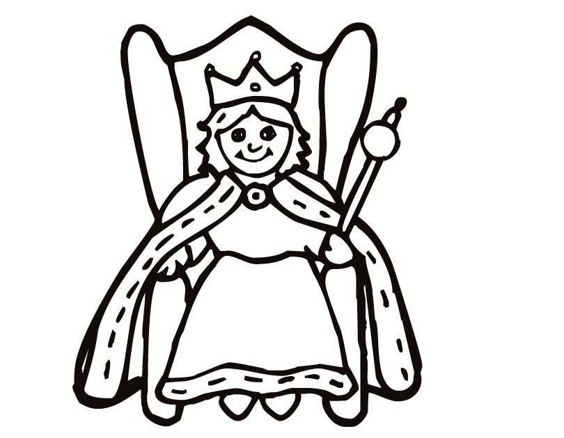 Queen Coloring Pages Printable Queen Coloring Page 810x630 Queen Coloring Pages Printable Queen Coloring Page