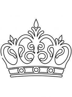 Queen Crown Coloring Page