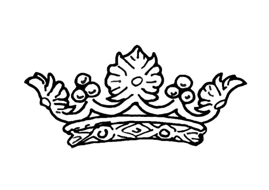 875x620 Coloring Page Queen's Crown