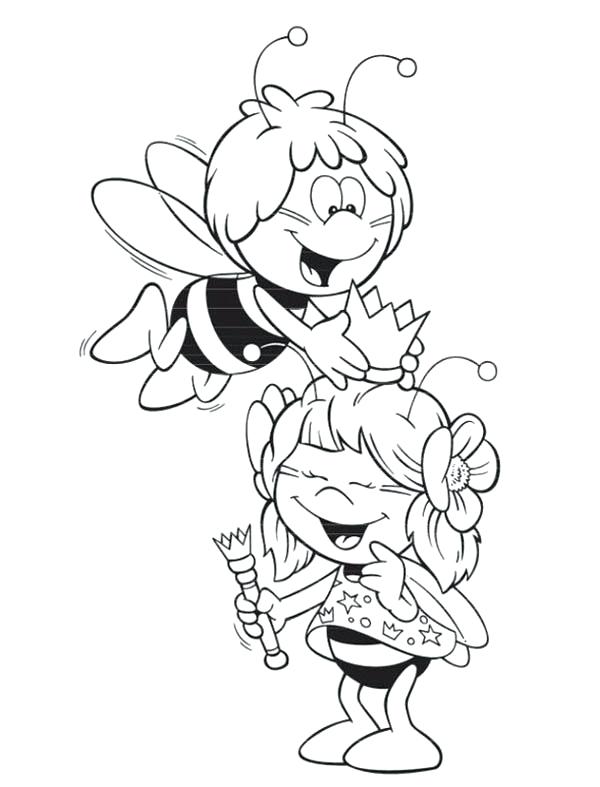 600x787 Crown Coloring Pages Bumblebee The Bee Playing With The Royal