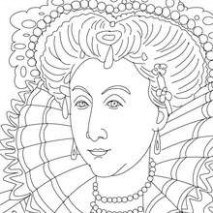 213x213 Queen Elizabeth I Coloring Pages