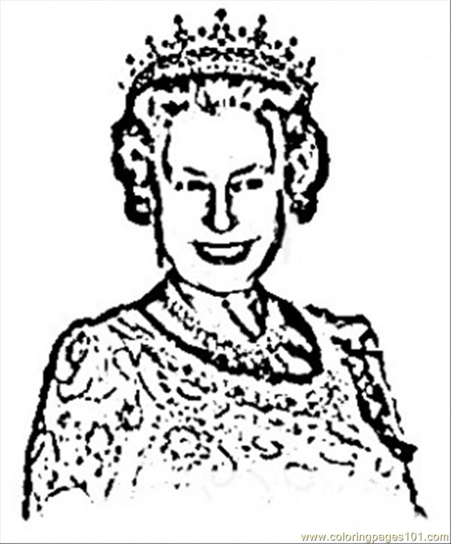 650x784 Royal Queen Coloring Page