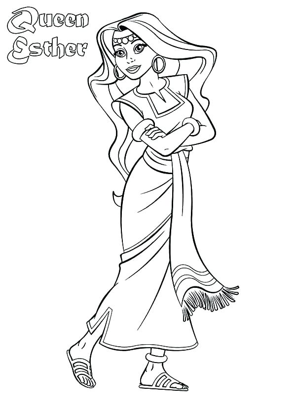 600x835 Queen Esther Coloring Page Queen Coloring Page Queen Coloring
