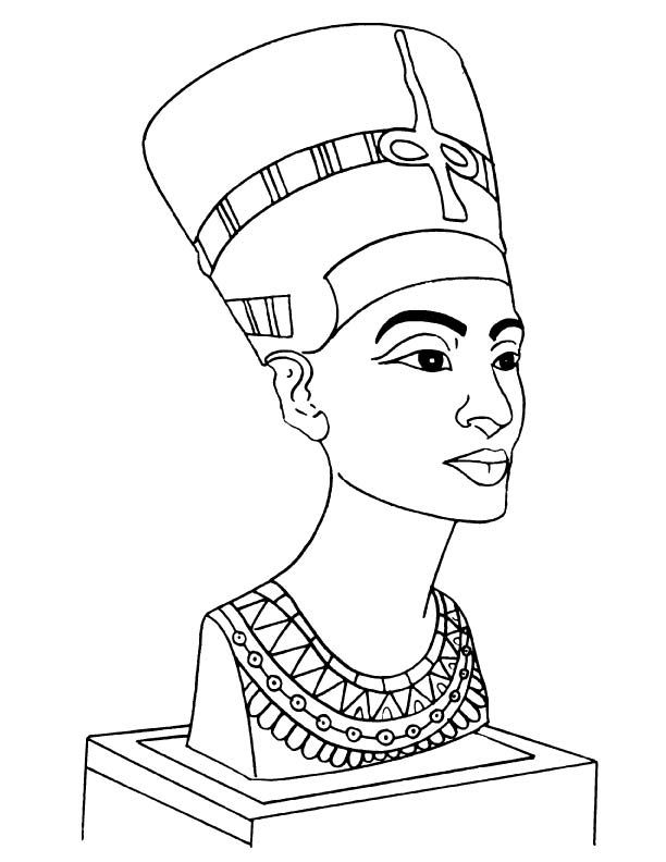 Queen Nefertiti Coloring Pages at GetColorings.com | Free printable ...