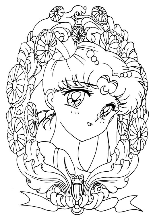 Princess Serenity Coloring Page 540x756 Princess Serenity Coloring Page