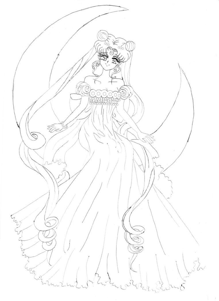 Princess Serenity Coloring Pages 762x1048 Princess Serenity Coloring Pages